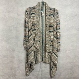 Maurices Multicolor Open Front Cardigan
